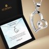 náhrdelník pro ženu - Miluji tě - nekonečné srdce - dárek pro ženu