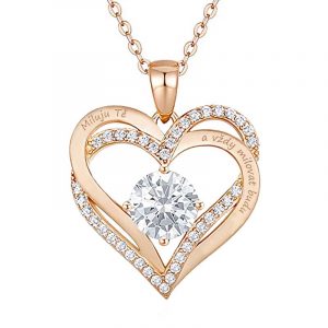 náhrdelník pro milovanou ženu od manžela s gravírováním vánoční dárek narozeniny jmeniny dárek personalizované stříbro 925 barva bile