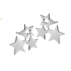 stříbrné hvězdné náušnice - stříbro 925dárek bejessa