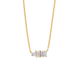 Trojitý krystal zlatý křišťálový náhrdelník krystaly zirkony zlato 18k stříbro 925 dárek vánoce narozeniny šperky bejessa — kopia