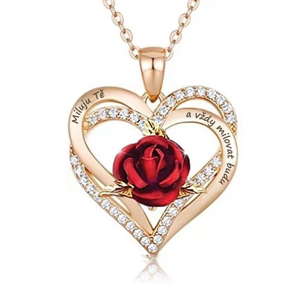 ideální-dárek-pro-milovaného-člověka-dvojité-srdce-s-červenou-růží-růžové-zlato-bejessa