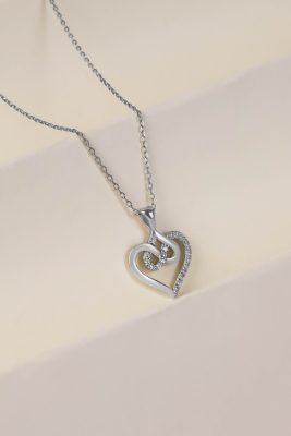 Vždy módní šperky - Náhrdelník ve tvaru srdce