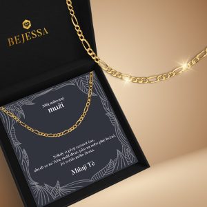 dárek pro milovanou osobu, pozlacený náhrdelník s věnováním VÁNOCE
